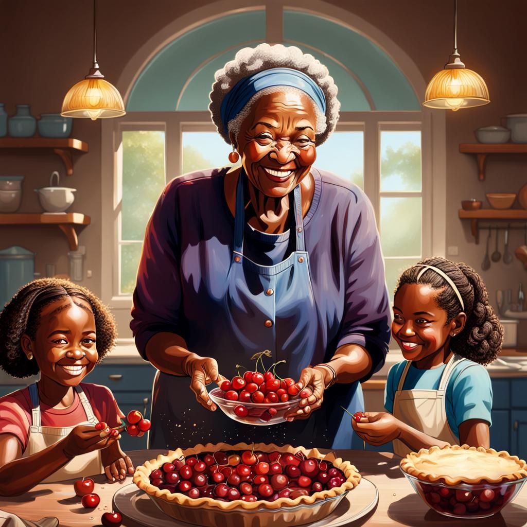 Baking Cherry Pies with Grandma  by @PhrozenExodus