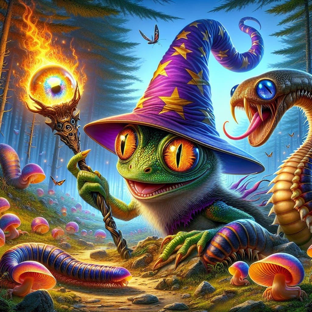 Wizard Lizard Freaky Friends