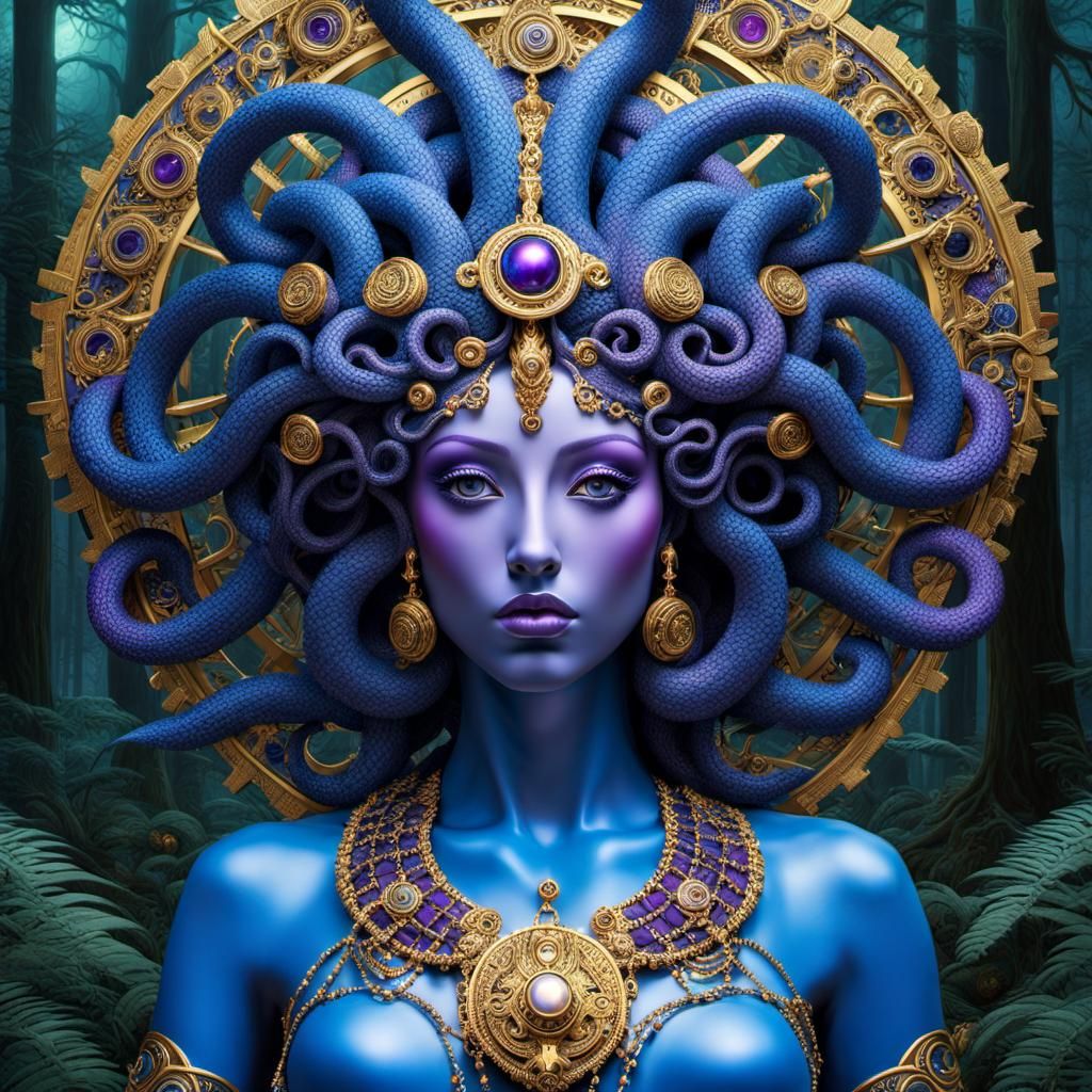 Medusa Manasa Goddess of Serpents - AI Generated Artwork - NightCafe ...