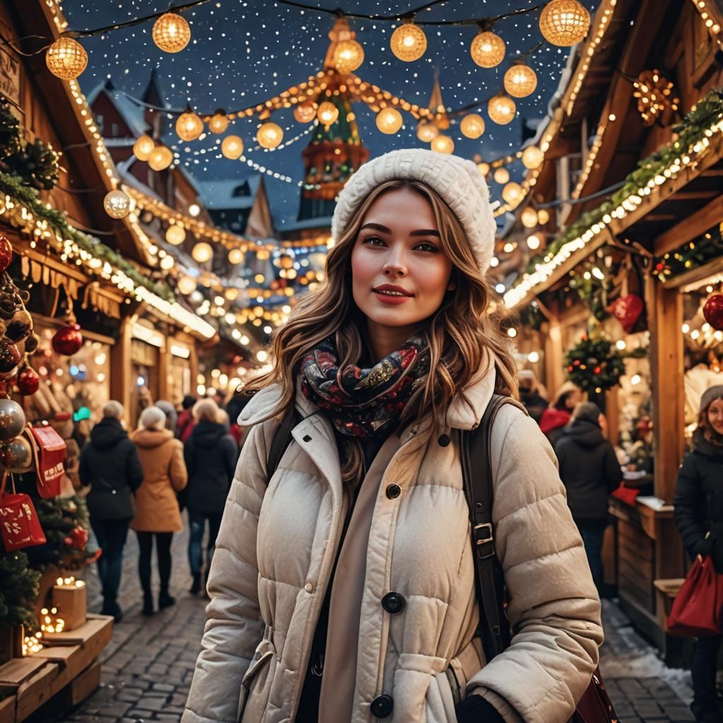 Hyper-realistic image of a beautiful Russian girl in a fashi...
