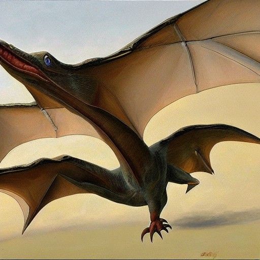 Platypus mixed with a Pterodactyl