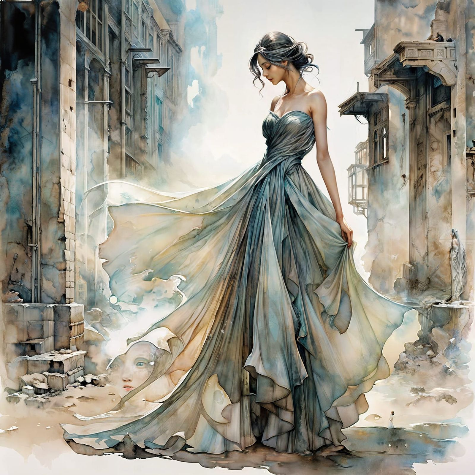 Resilient Grace Amidst Decay and Ruin