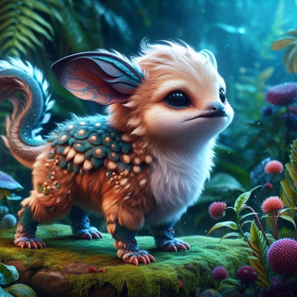 Magical Paws of a Whimsical Furball  by @Uwork