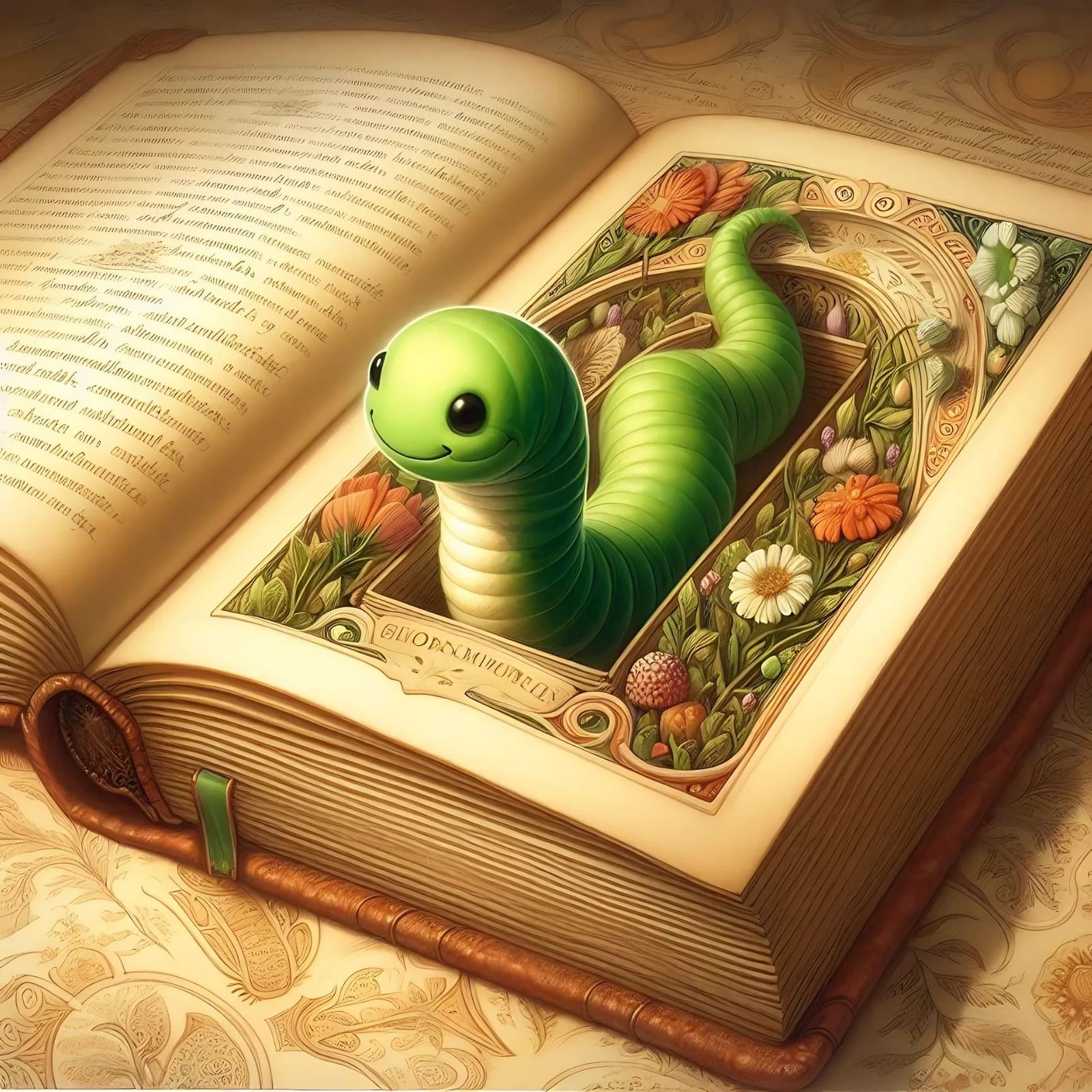 a happy bookworm