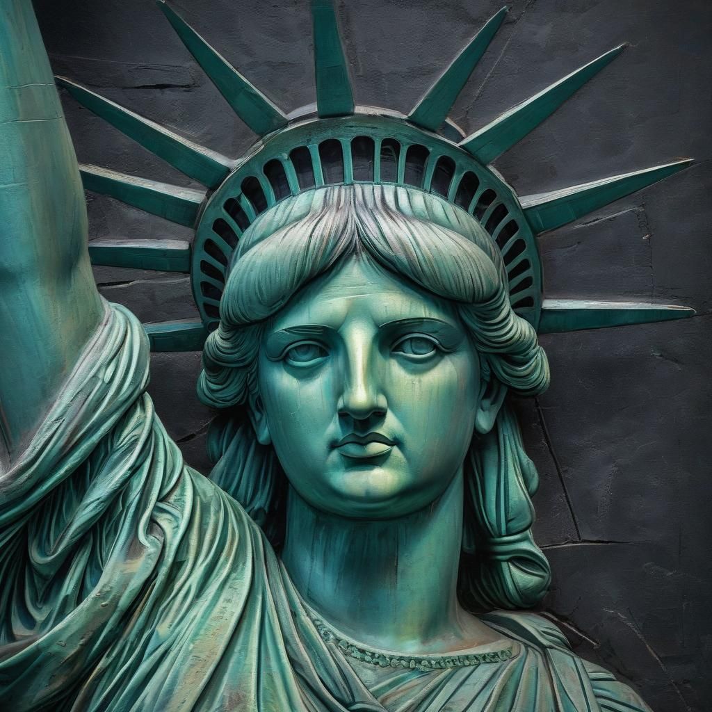 Chalk The Statue of Liberty