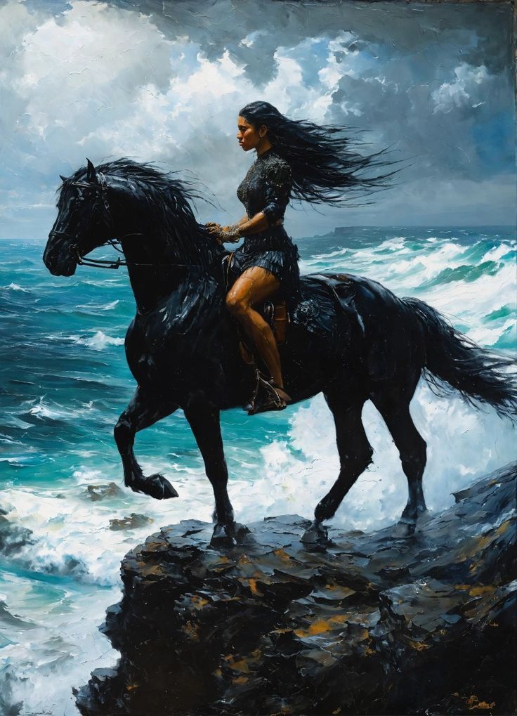 Black horse