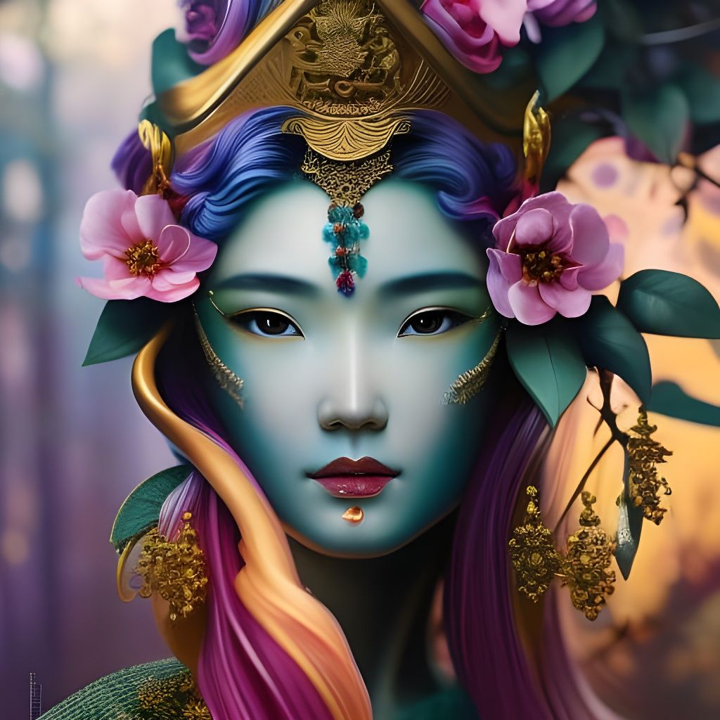 Floral Spiritual Guardian