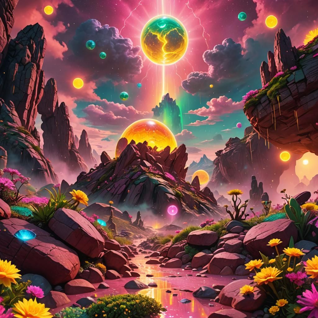 Gemstone Planet  by @Alex