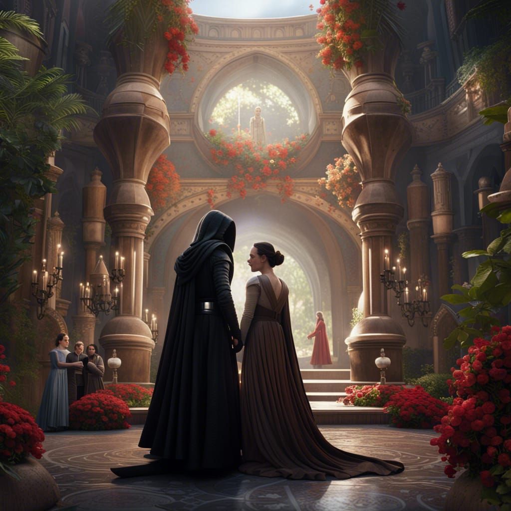 Kylo Ren and Rey wedding on Naboo