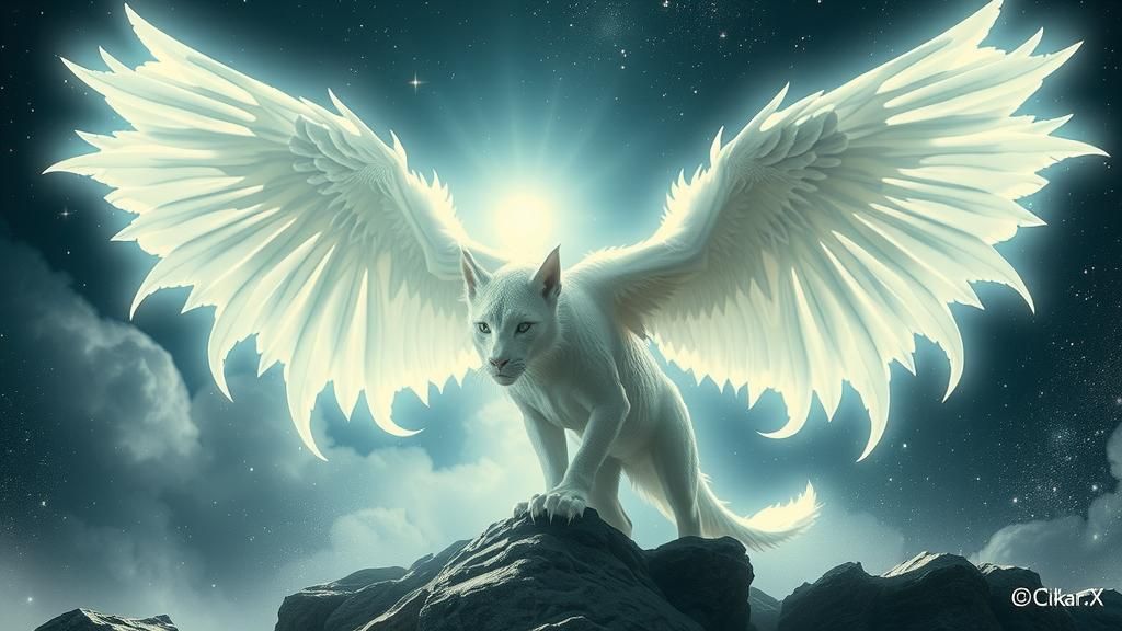 Ciakar White Winged AI Generated Artwork NightCafe Creator