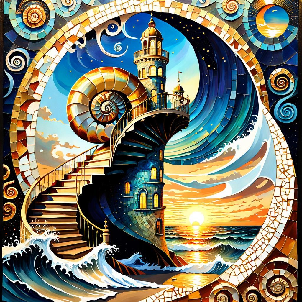 Magical Masterpiece inside Nautilus shell ✨   by @Mindful THE KB