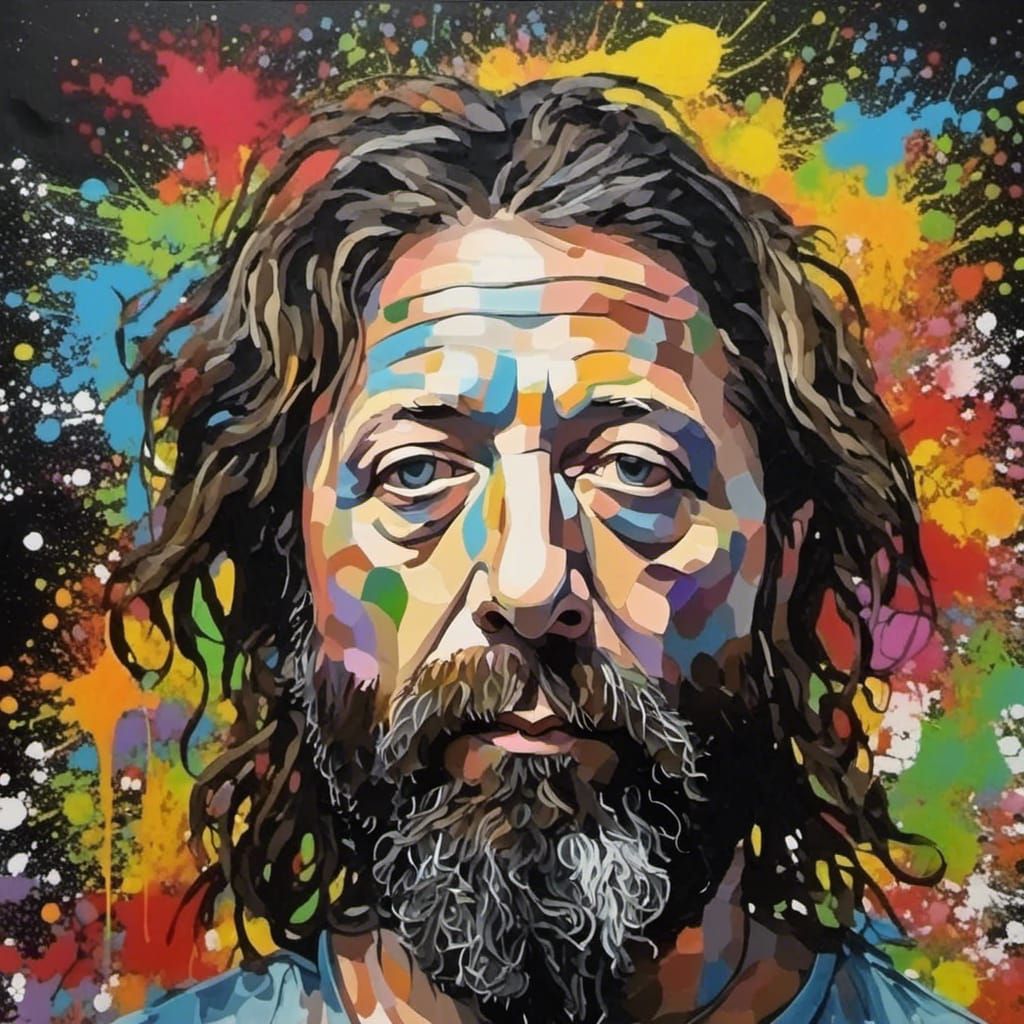 graffiti art, splash art, street art, spray paint, oil gouac...