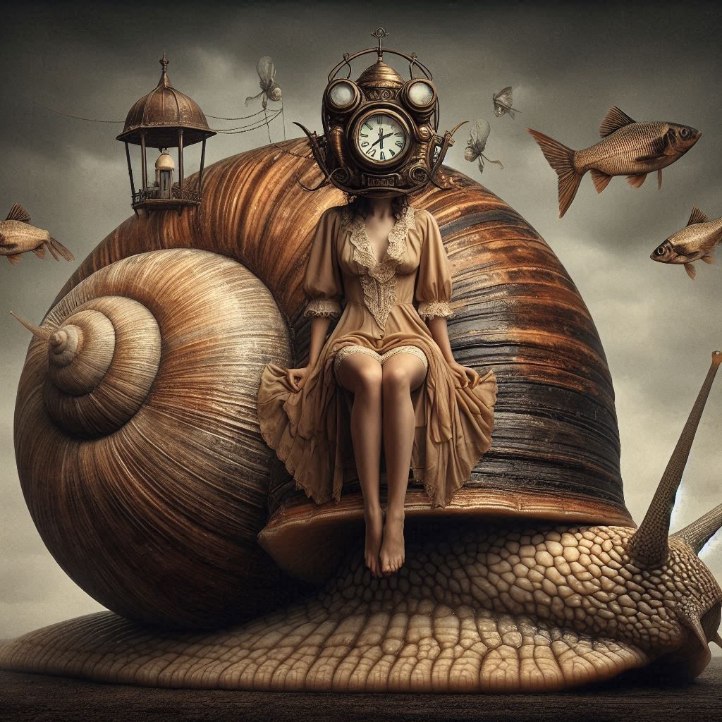 Steampunk snail ride