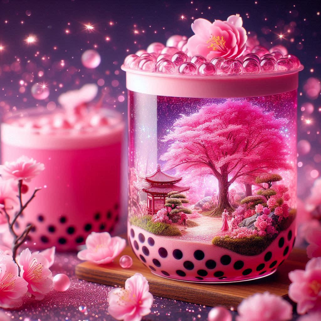 Sparkling Sakura Boba