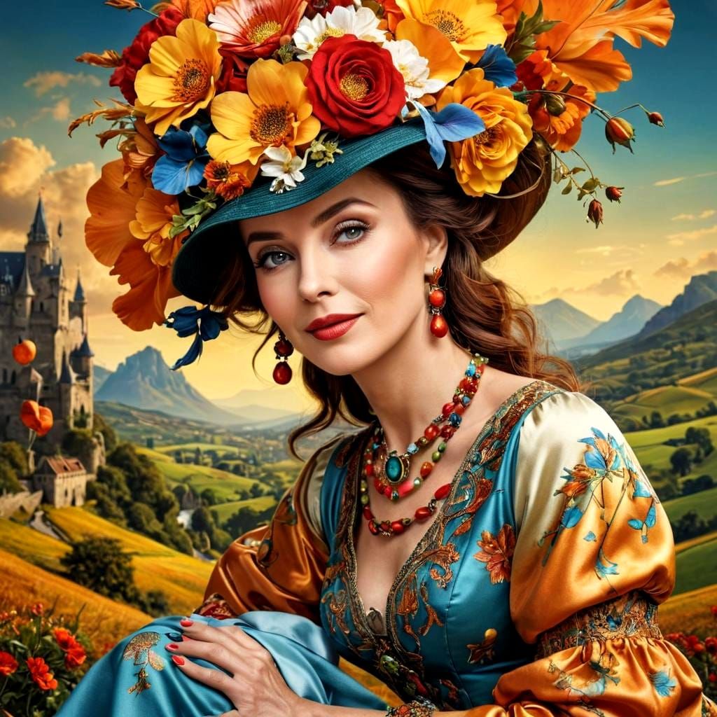 Elegant Women in Hyperrealistic Portraits