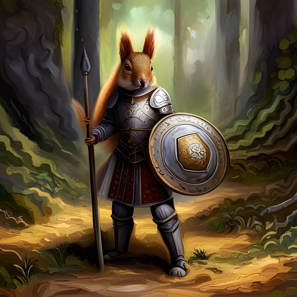 Squirrel Knight - AI Generated Artwork - NightCafe Creator