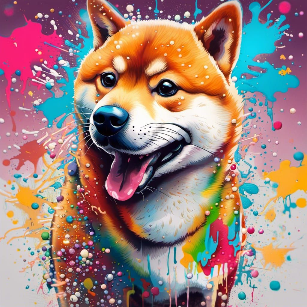 Cute Colorful Shiba Inu Ai Generated Artwork Nightcafe Creator