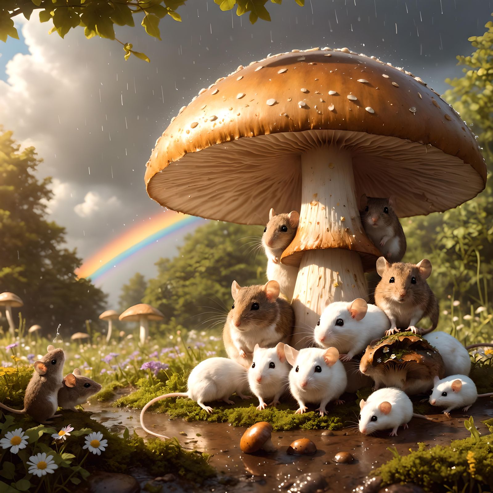 "Come on little ones... we've always got room for a couple more!"