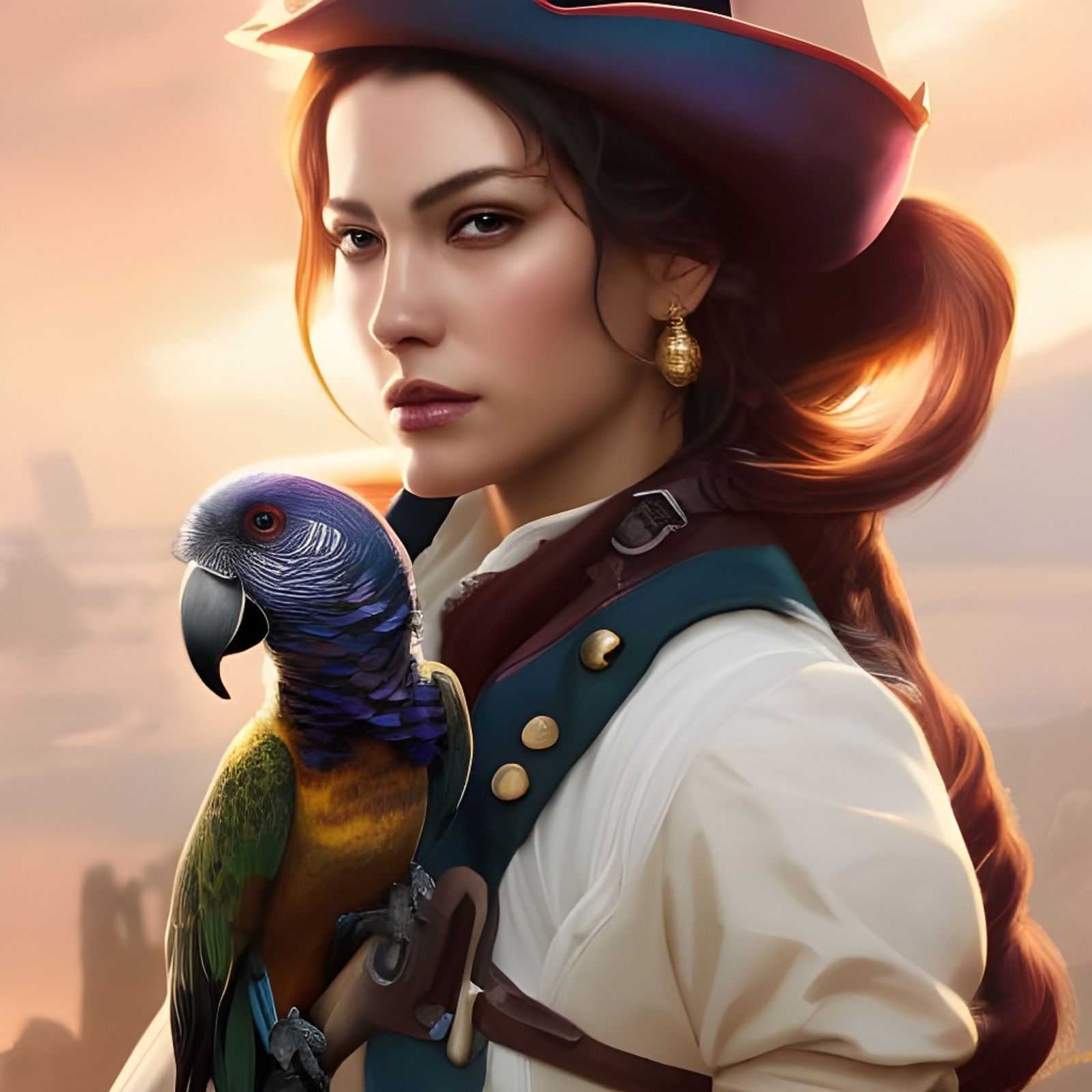 pirate parrot shoulder