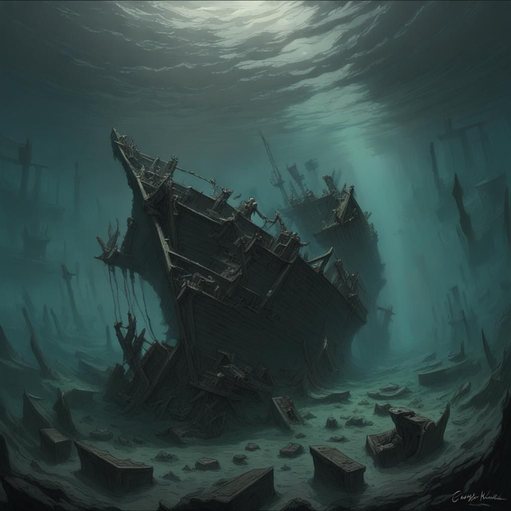 Underwater shipwreck