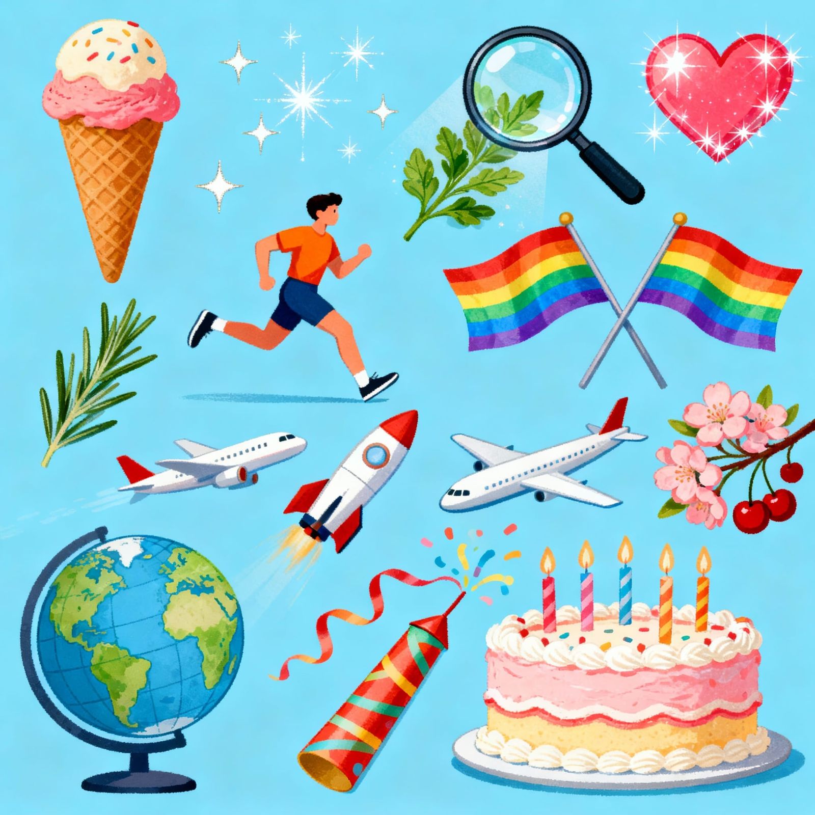 AI Generated Collage of Emojis