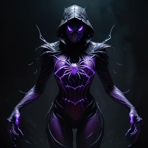 Spider glow in the dark webs multiple eyes scary creepy