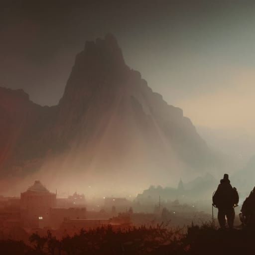 Fog hanging over Nomansland world war one.