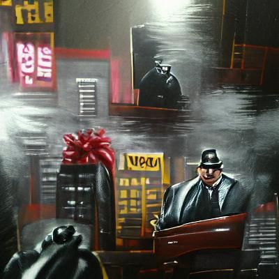 Noir crime boss