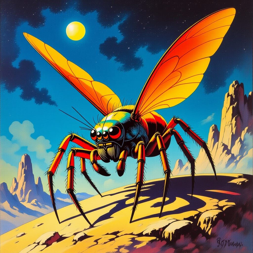 The famous flying spider