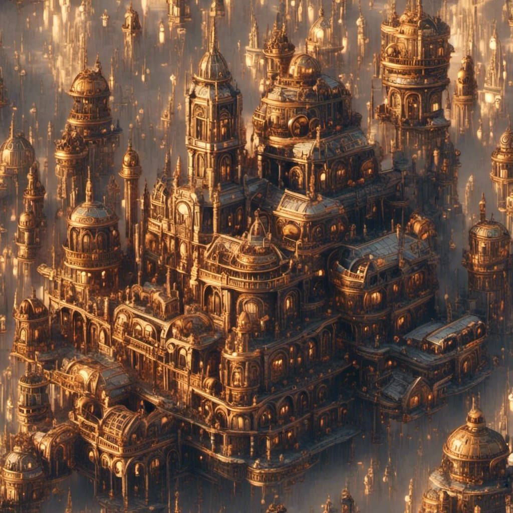 <lora:Steampunk Madness:1.0> A beautiful steampunk cityscape