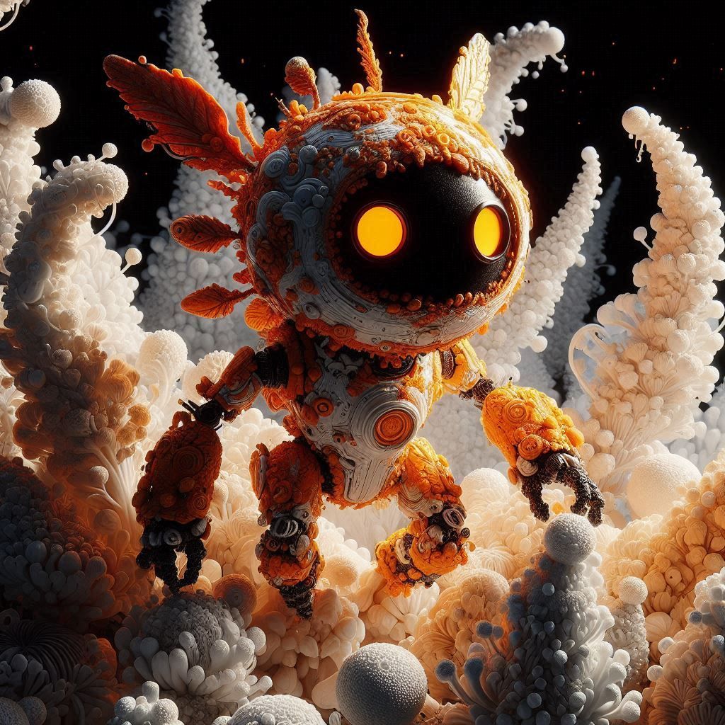 A robot fallen into the abyss