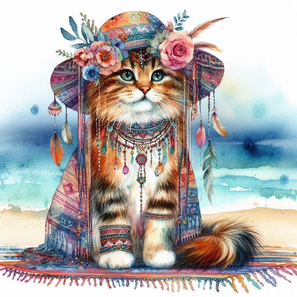 boho cat