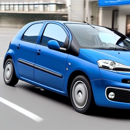 Citroën saxo in electric blue