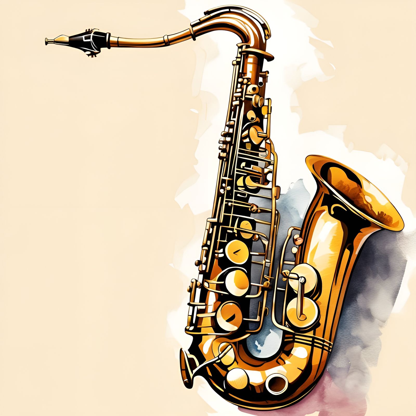 A saxophone AI Generated Artwork NightCafe Creator