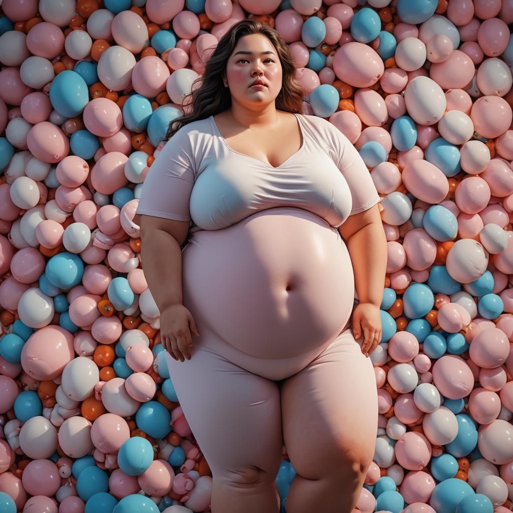 Make an 9000000kg ugly American women human.