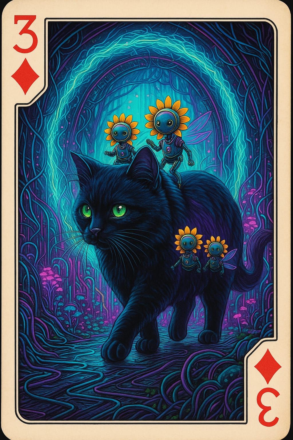 3 of Diamonds Albus and the Sunfairy bots