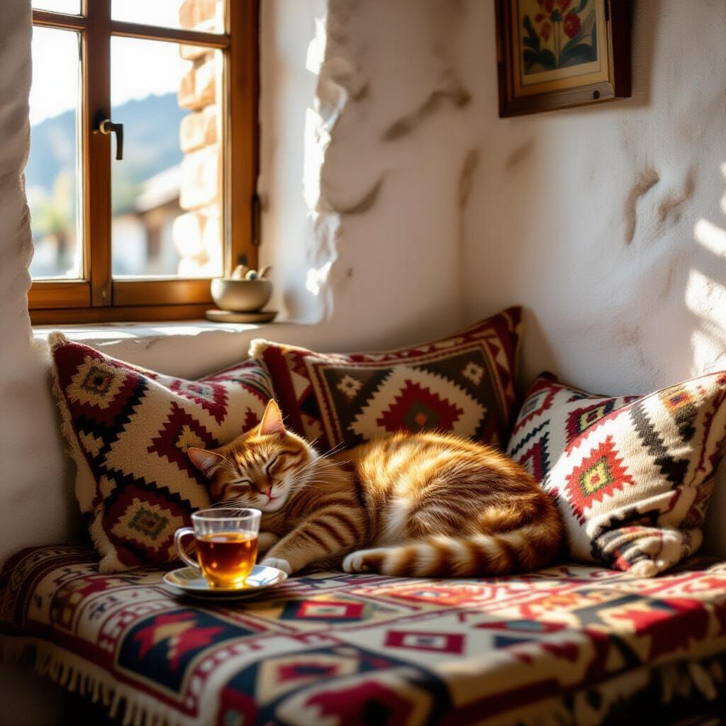 The Sunbeam on the Sedir  by @Samed