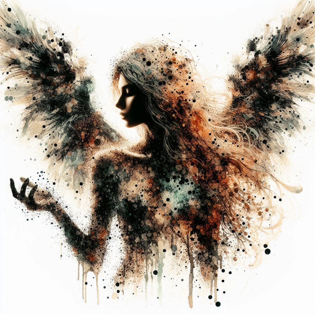 double exposure beautiful fantasy portrait landscape..