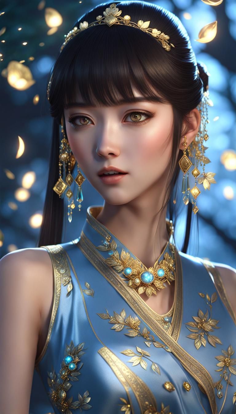 Chinese Magical Princess - AI Generated Artwork - NightCafe Creator