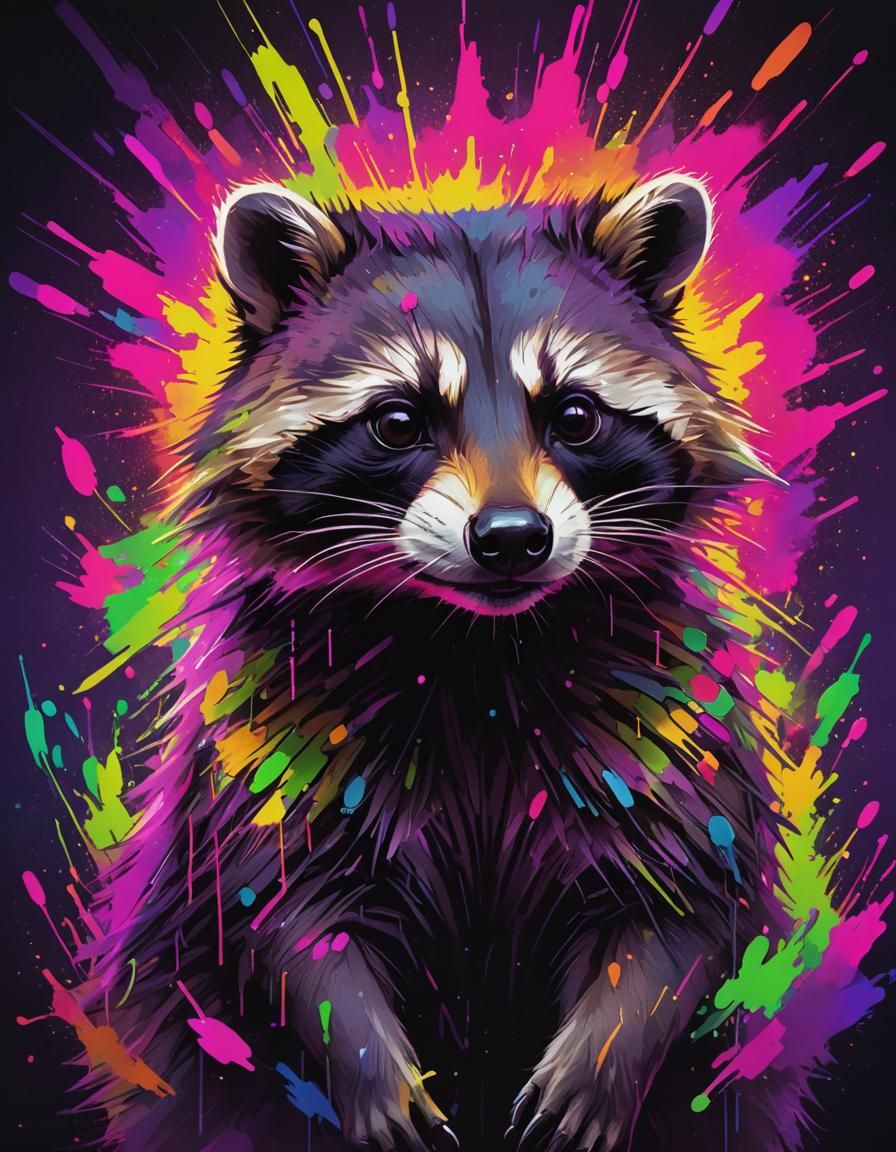 Radiant raccoon