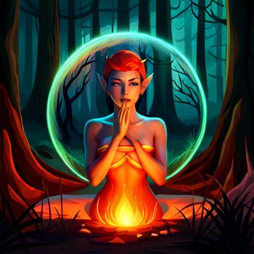 fiery elf