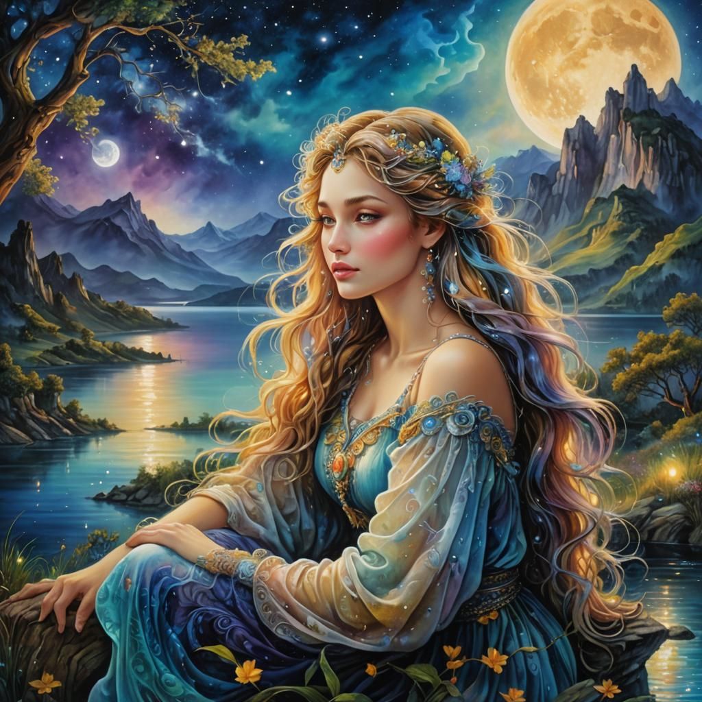 Lady of the Lake 2 - AI Generated Artwork - NightCafe Creator