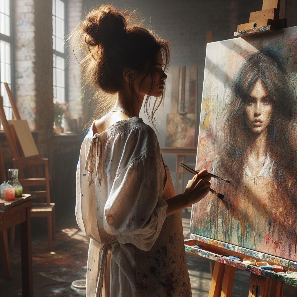 She is on Canvas