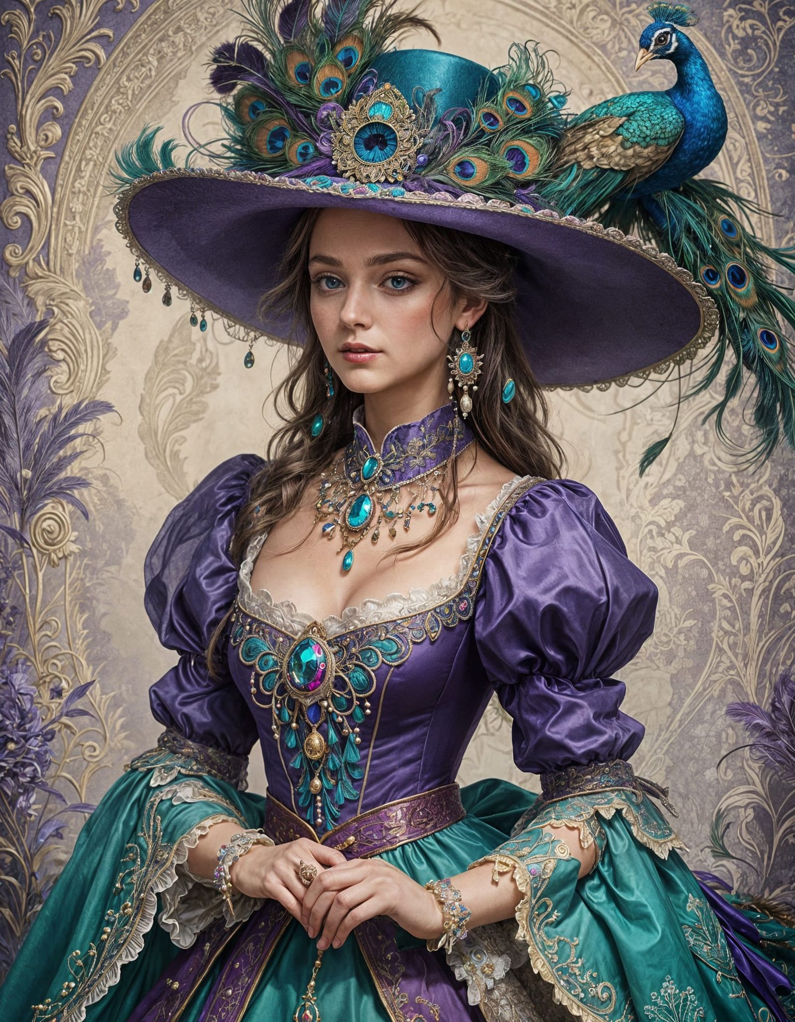 Miss Peacock  by @LoscoFiguro