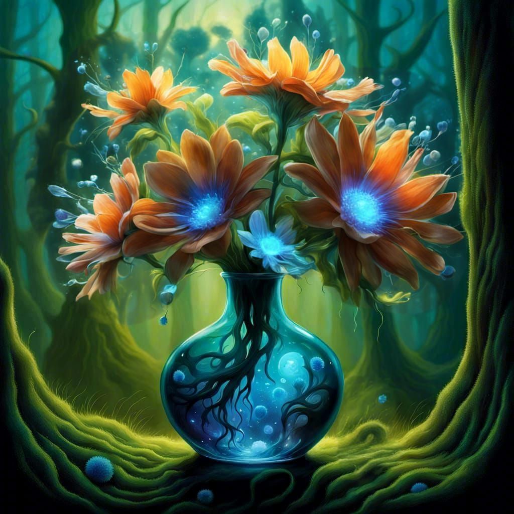 Alien flower vase