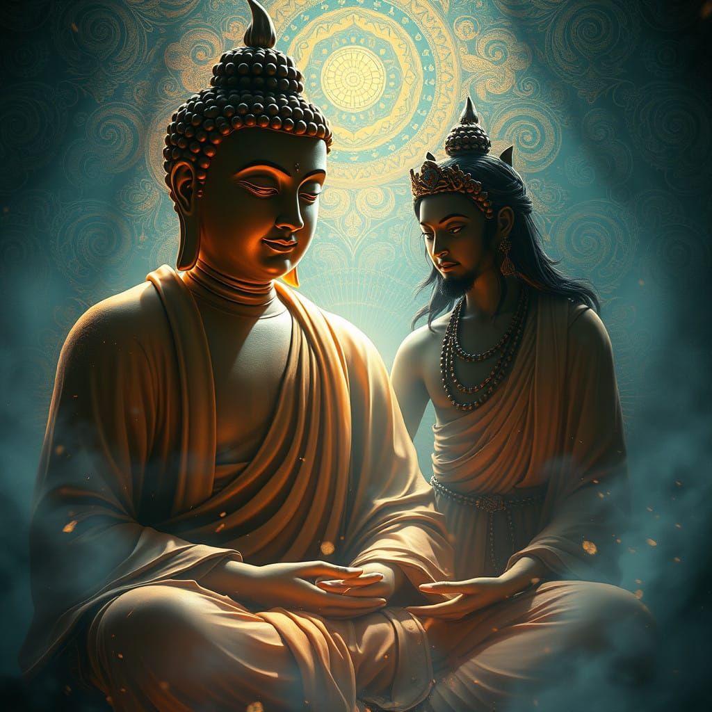 Ethereal Encounter with the Buddha's Wisdom