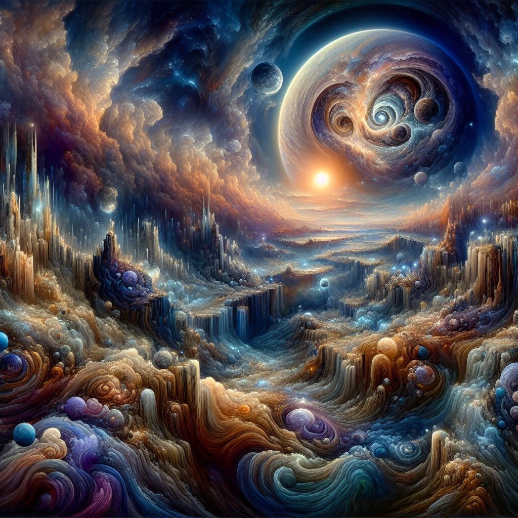 Alien landscape. Fancy