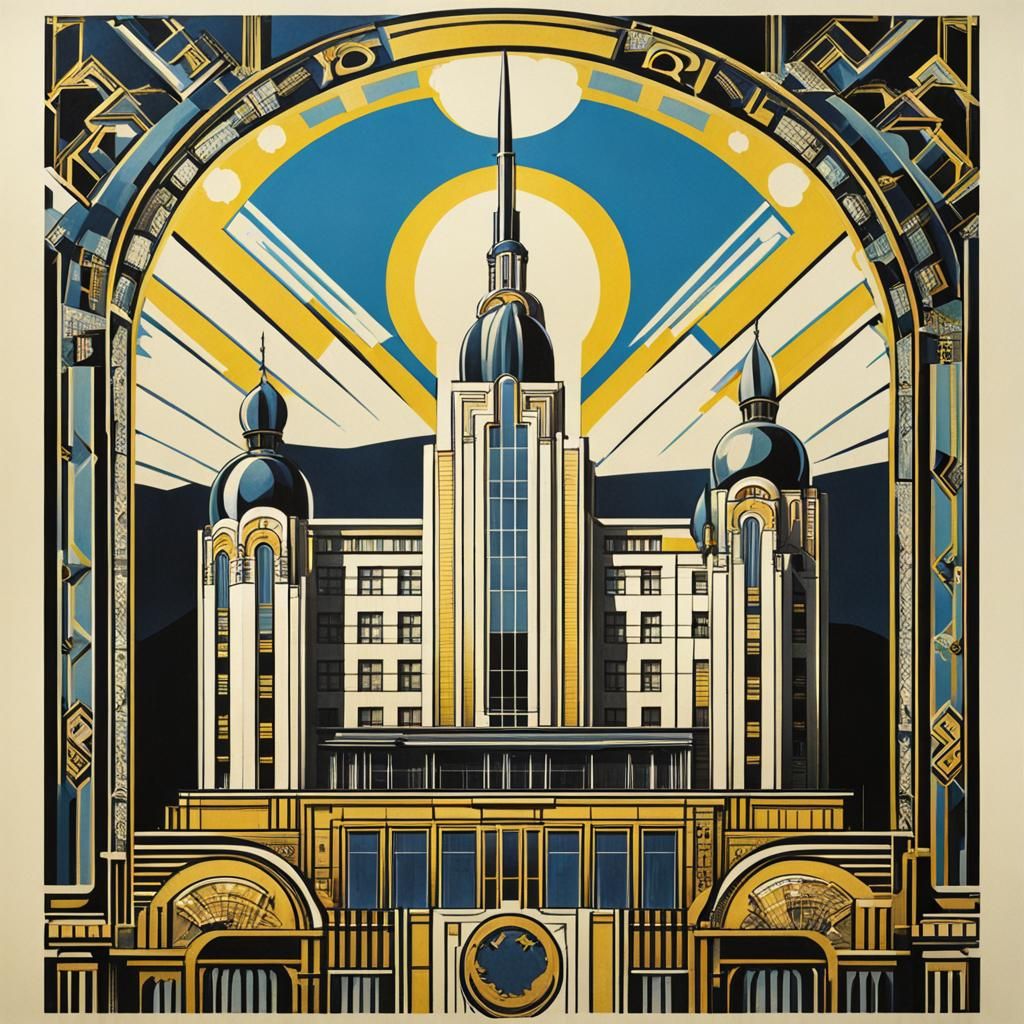 Ukraine hold art deco