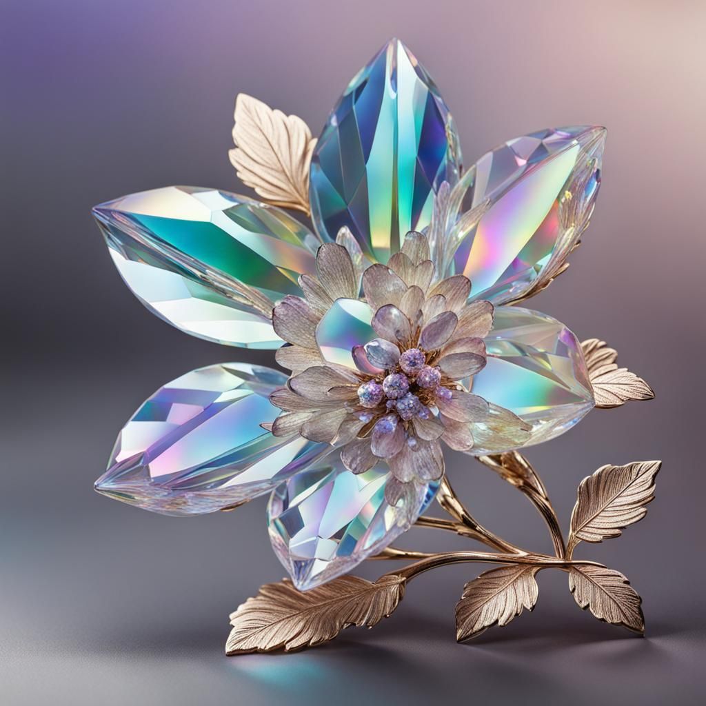 Crystal flower   by @undefined