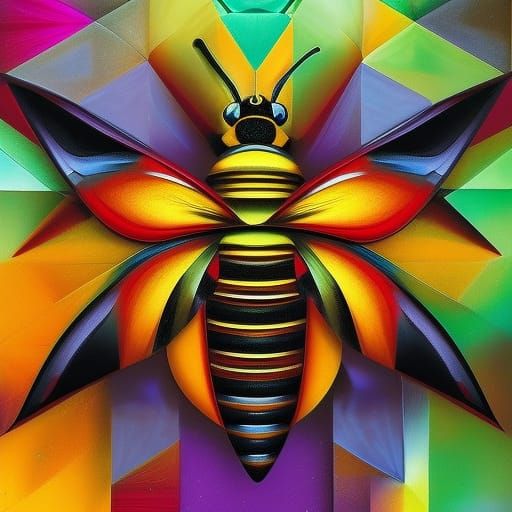 Honey Bee II (cubo-futurism)